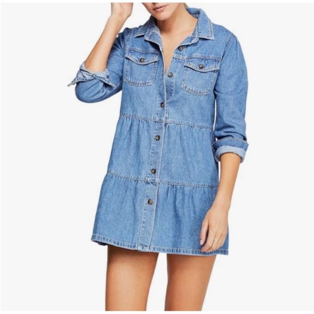 Free People Denim Dress Free People Nicole Dress free people dress